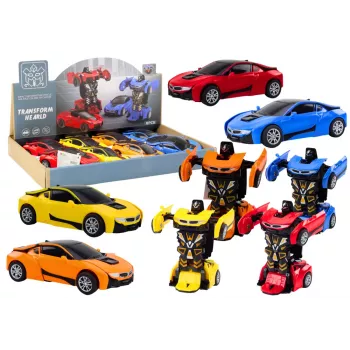 LEAN TOYS Auto-Robot 2in1 Robot 4 spalvų