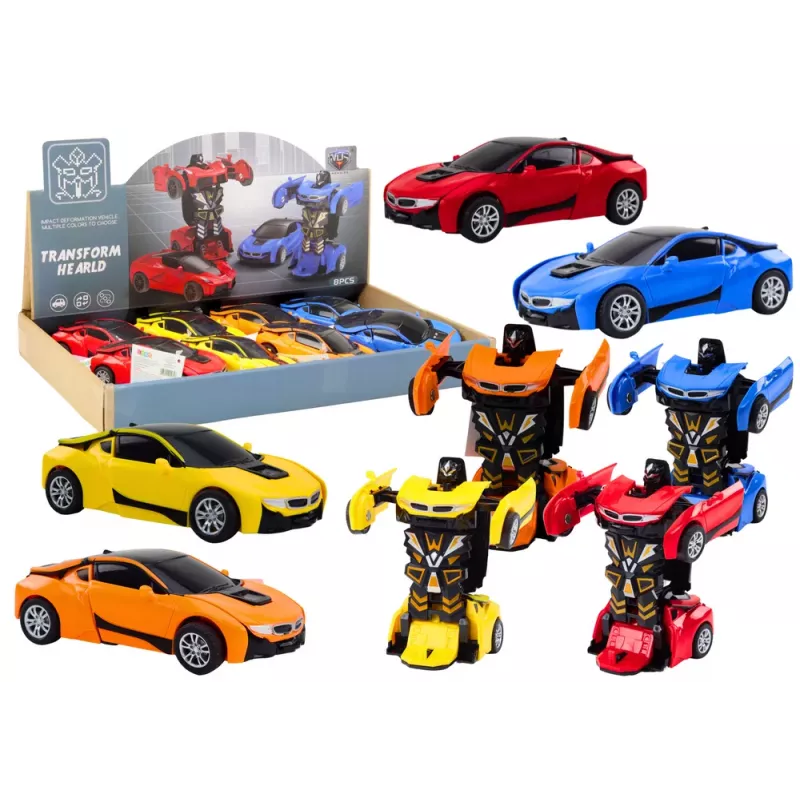 LEAN TOYS Auto-Robot 2in1 Robot 4 spalvų