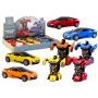 LEAN TOYS Auto-Robot 2in1 Robot 4 spalvų
