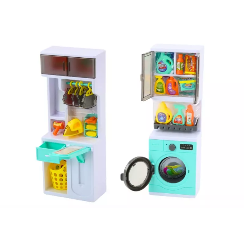 LEAN TOYS Voniausias Žaidimų Rinkinys 4v1 Dušas Tualetas Skalbimo Mašina Priedai