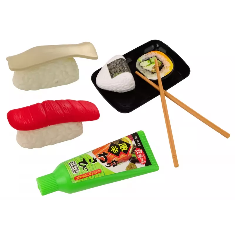 LEAN TOYS Sushi žaislų rinkinys su krevetėmis, 24 detalės