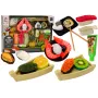 LEAN TOYS Sushi žaislų rinkinys su krevetėmis, 24 detalės