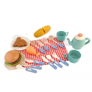 LEAN TOYS Barbecue Set Grill Food Cutlery Plates Cups