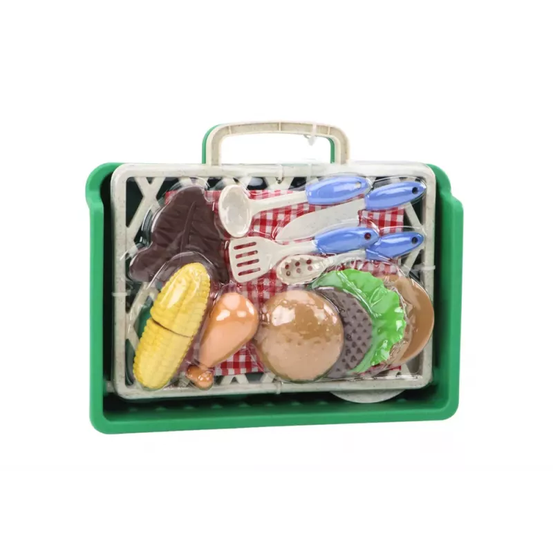 LEAN TOYS Barbecue Set Grill Food Cutlery Plates Cups