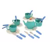 LEAN TOYS Disney Frozen Stalo Indų Rinkinys 22 Dalys - Puodeliai, Lėkštės, Stalo Įrankiai, Arbatinukas