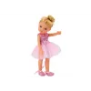 LEAN TOYS Pink Ballerina Doll 33cm su Suknele, Baleto Batais, Tiara