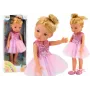 LEAN TOYS Pink Ballerina Doll 33cm su Suknele, Baleto Batais, Tiara