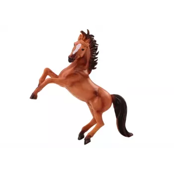 LEAN TOYS Horse Figurine Brown Gray Standing Stable Farm Cute Horse