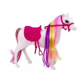 LEAN TOYS Horse Figurine White Horse Grooming Saddle Stable Farm Cute Horse