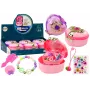 LEAN TOYS 3 viename: Skrynia, Širdelės formos dėžutė, Papuošalų dėžutė, Aksesuarai MIX