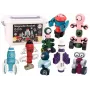 LEAN TOYS Magnetiniai blokeliai Kosminės raketos rinkinys 56 dalys - Magnetinis raketų mišinys