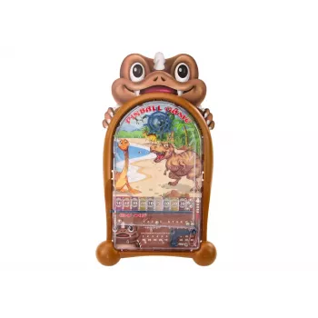LEAN TOYS Pinball Arcade Game Dinosaurs Brown Stand