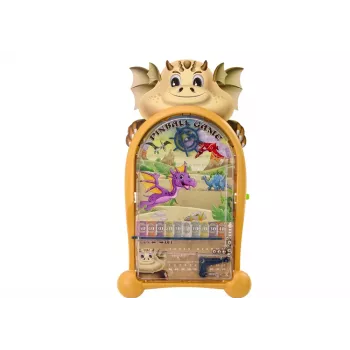 LEAN TOYS Arcade Game Pinball Dinosaurs Dragon Stand Beige