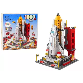 LEAN TOYS Statybiniai blokeliai Kosminė raketa 6in1 Erdvės laivai 1000 vnt.