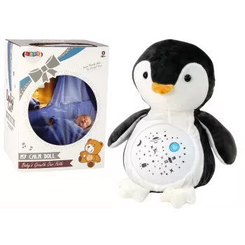 LEAN TOYS Teddy Bear Sleeping Lights Sounds Night and Day Mode Penguin
