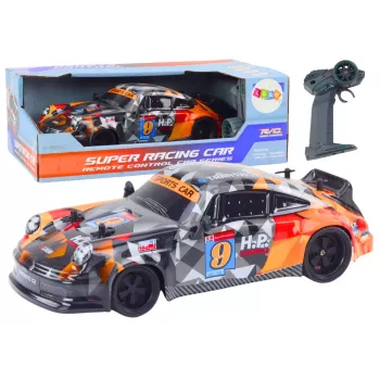 LEAN TOYS RC valdomas automobilis 1:18 guminiai ratai Drift Orange