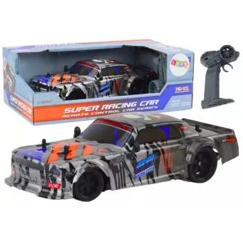 LEAN TOYS nuotolinio valdymo sportinis automobilis RC 1:18 pilkas