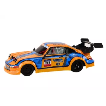 LEAN TOYS RC Remote Control Car 1:16 Rubber Wheels Drift Orange