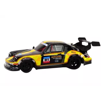 LEAN TOYS RC Remote Control Car 1:16 Rubber Wheels Drift Yellow