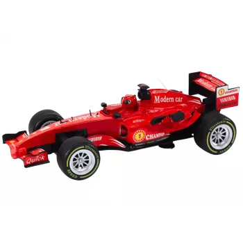 LEAN TOYS nuotolinio valdymo lenktyninis automobilis RC Racer 1:12 raudonas su šviesomis ir garsais