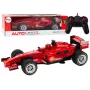 LEAN TOYS nuotolinio valdymo lenktyninis automobilis RC Racer 1:12 raudonas su šviesomis ir garsais