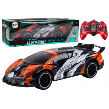 LEAN TOYS RC Sportinis automobilis 1:10 Oranžinis, greitis iki 25 km/h
