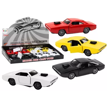 LEAN TOYS Driven Car 1:32 Lights Sounds White Red Black Yellow