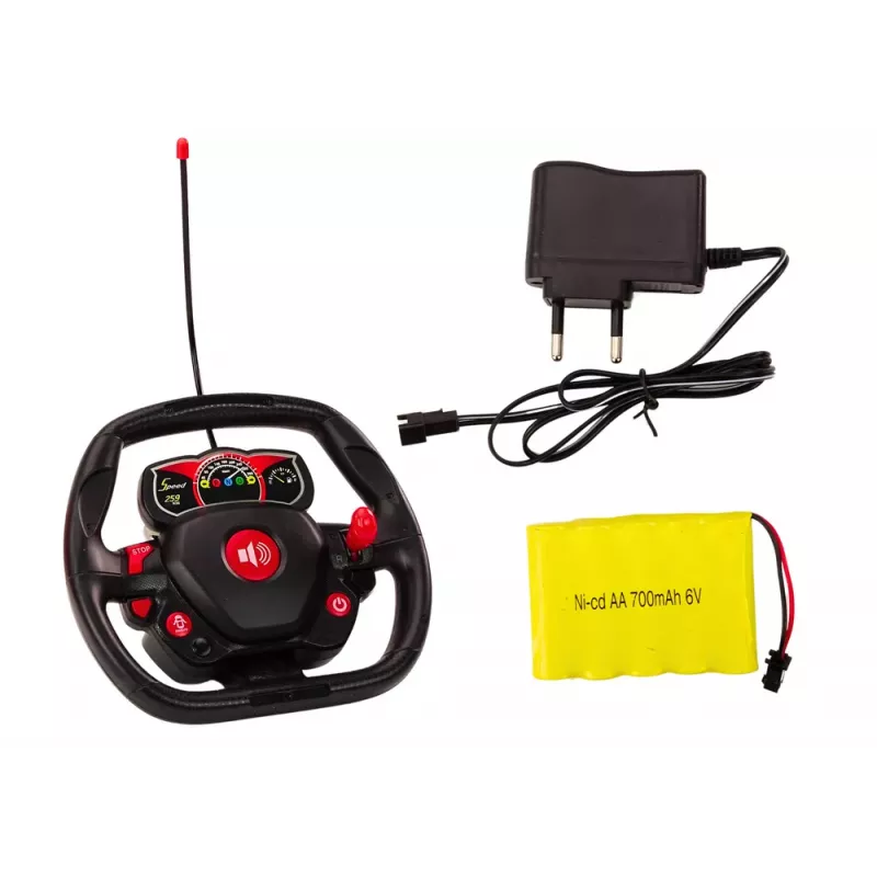 LEAN TOYS nuotoliniu valdymu sportinis automobilis RC 1:12 su atsidarančiomis durimis mėlynas