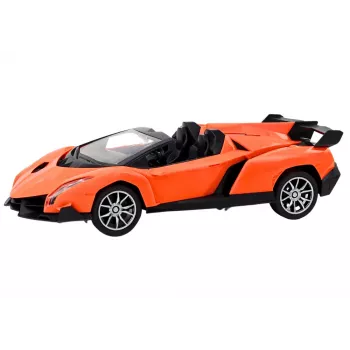 LEAN TOYS Automobilis su nuotolinio valdymo pulteliu Sportinis Automobilis RC 1:16 Oranžinis