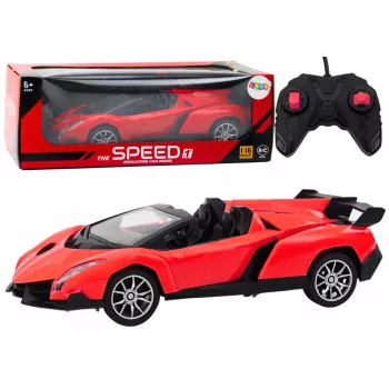 LEAN TOYS Car Remote Controlled Sports Car RC 1:16 Red