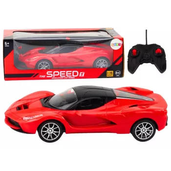 LEAN TOYS nuotoliniu valdymu sportinis automobilis RC Car 1:16 Raudonas