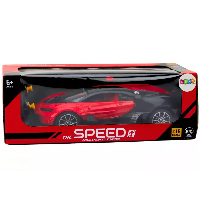 LEAN TOYS nuotoliniu valdymu sportinis automobilis raudonas 1:16 RC automobilis