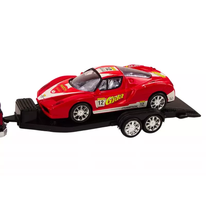 LEAN TOYS Pickup Truck With Tow Truck Semi-Trailer Sports Car Off-road Set