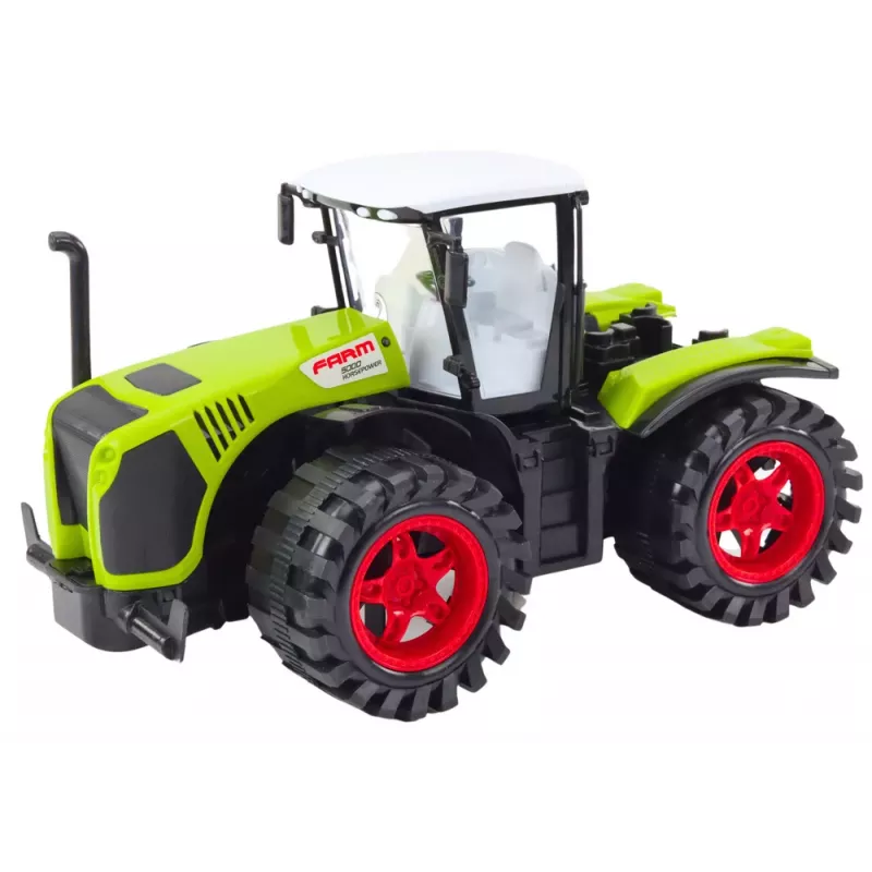 LEAN TOYS Ūkio Traktorius Didelis Friction Drive Žalias Žemės Ūkio Automobilis
