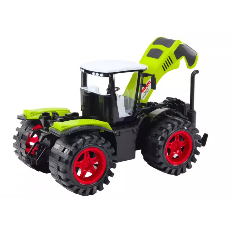 LEAN TOYS Ūkio Traktorius Didelis Friction Drive Žalias Žemės Ūkio Automobilis