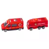 LEAN TOYS Lora Tow Truck Race Track 2in1 Lights Sounds Signs Cars Red