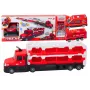 LEAN TOYS Lora Tow Truck Race Track 2in1 Lights Sounds Signs Cars Red