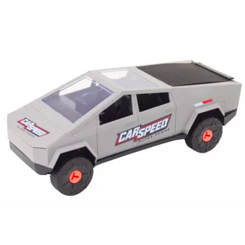 LEAN TOYS Automobilio ir keturračio konstravimo rinkinys DIY Pilka