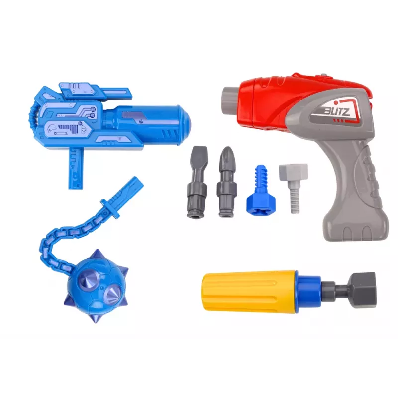 LEAN TOYS Screwing Robot Weapon Drill Screwdriver Light Sound Yellow
