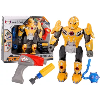 LEAN TOYS Screwing Robot Weapon Drill Screwdriver Light Sound Yellow