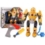 LEAN TOYS Screwing Robot Weapon Drill Screwdriver Light Sound Yellow