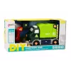 LEAN TOYS Cartoon Garbage Truck Turning Movable DIY Green 358 Pieces Building Blocks Set