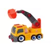 LEAN TOYS Ardomas Sunkvežimis su Krano Strėle DIY Oranžinis