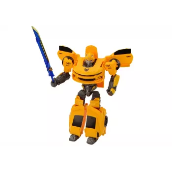 LEAN TOYS Auto-Robot 2in1 Transformation Sporty Yellow
