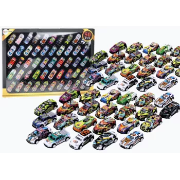 LEAN TOYS Spyruoklių rinkinys automobiliams, varikliniams automobiliams, spalvingas, 50 vnt.
