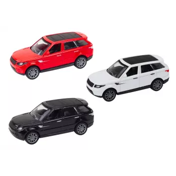 LEAN TOYS Passenger Car 1:36 Drive Metal Black White Red