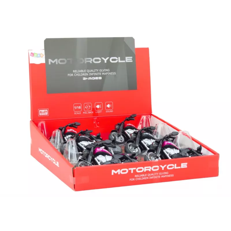 LEAN TOYS Harley Sports Motorcycle with Friction Drive 3 Spalvų