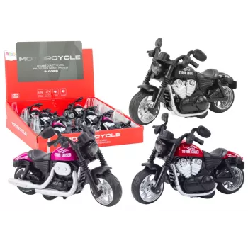 LEAN TOYS Harley Sports Motorcycle with Friction Drive 3 Spalvų