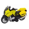 LEAN TOYS Sportinis motociklas su inercine pavara, 3 dizainai, geltona oranžinė balta