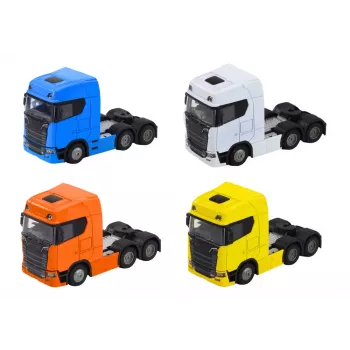 LEAN TOYS Truck Without Trailer 1:32 Tilting Metal Canopy Lights Sounds Drive